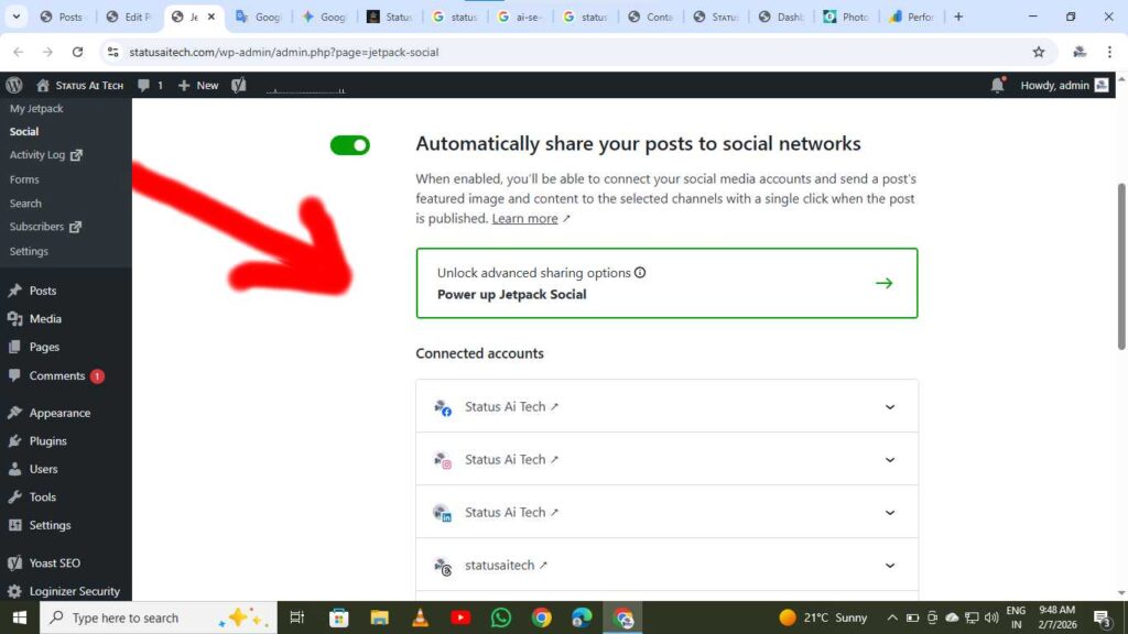 Jetpack Social Sharing Guide in Hindi: वर्डप्रेस पोस्ट ऑटो-शेयर करना सीखें।