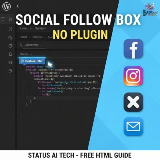 Social Follow Box No Plugin