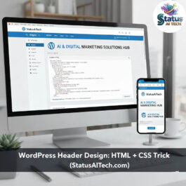 Wordpress Header HTML Code