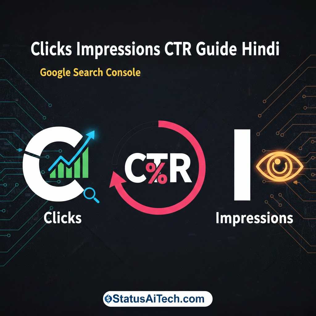 Clicks Impressions CTR Guide Hindi