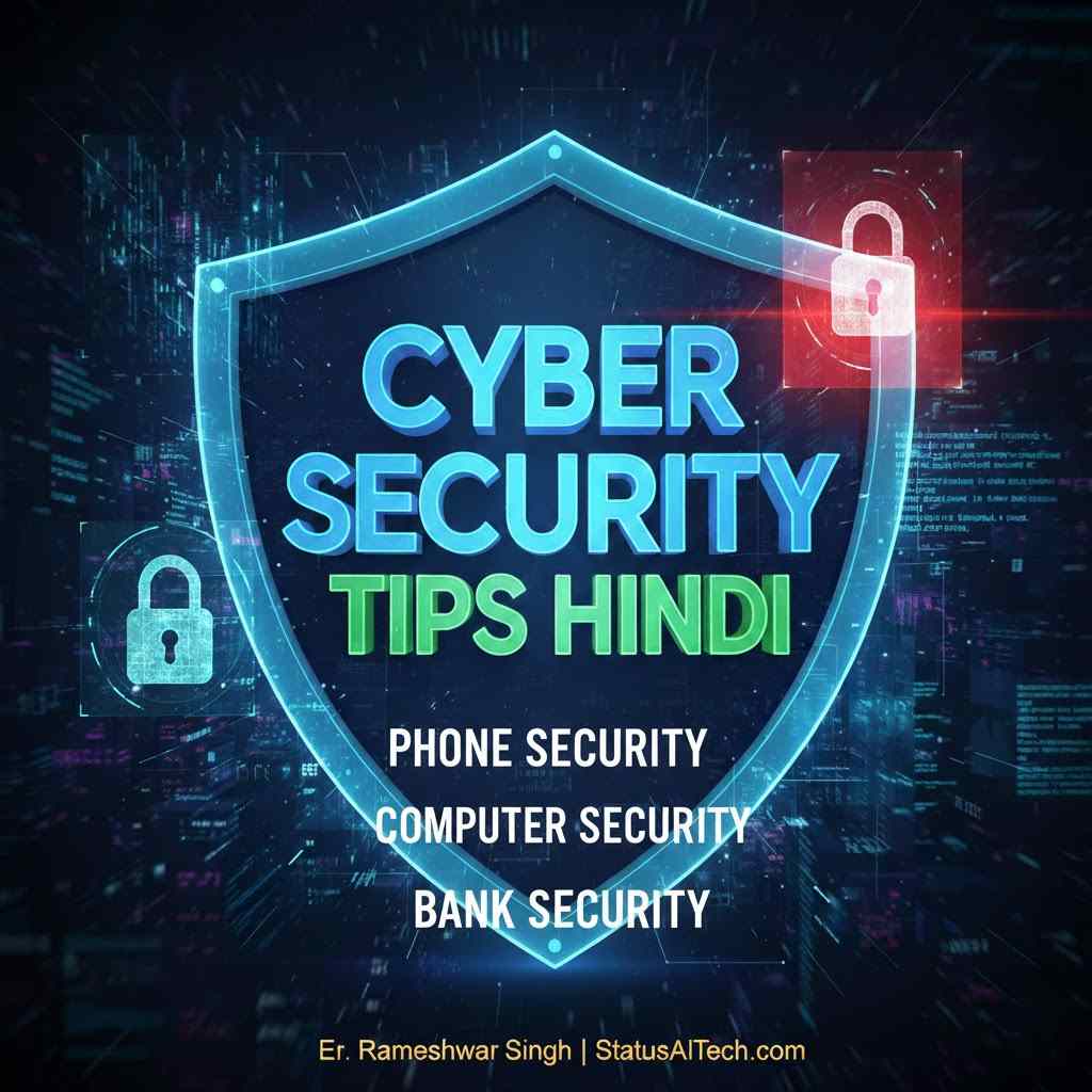 Cyber Security Tips Hindi : Complete Guide" (Status Ai Tech)