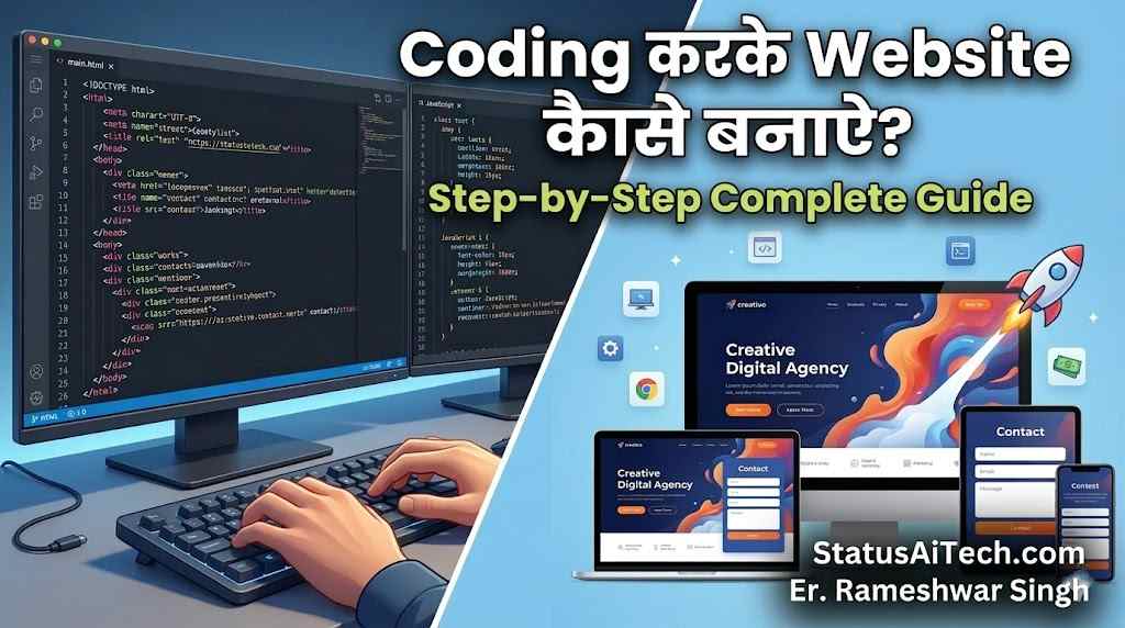 Coding Karke Website Kaise Banaye? पूरी जानकारी - StatusAiTech
