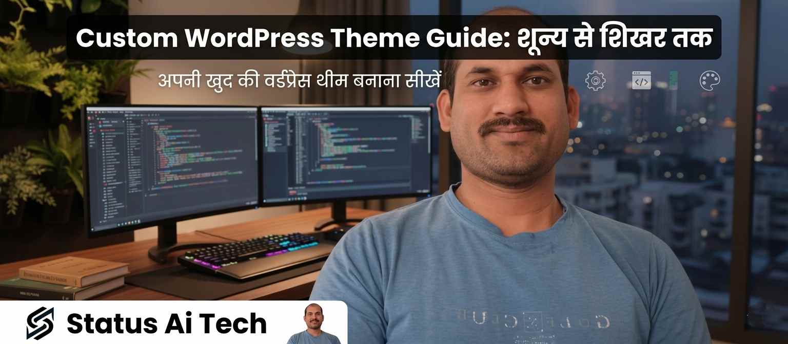 Custom Wordpress Theme Guide : खुद की वर्डप्रेस थीम बनाना सीखें