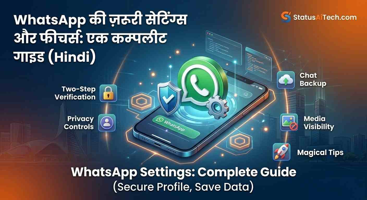 WhatsApp Ki Jaruri Setting और फीचर्स : एक कम्पलीट गाइड 📱
