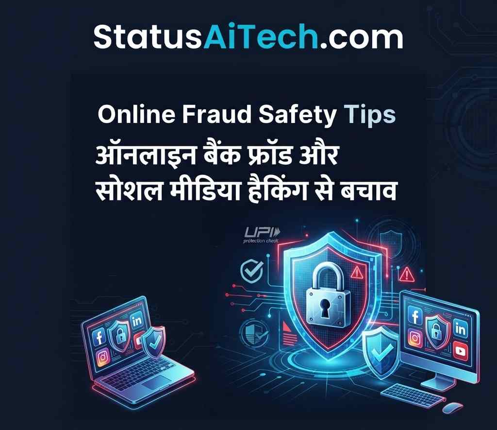 Online Fraud Safety Tips - ऑनलाइन बैंक फ्रॉड और सोशल मीडिया हैकिंग